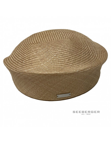 Chapeau Cérémonie Bibi Pillbox Sisal - Seeberger beige profile