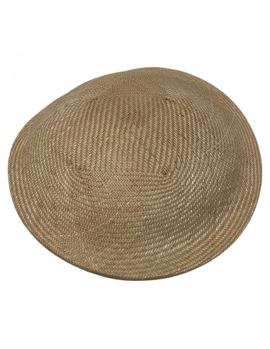 Chapeau Cérémonie Bibi Pillbox Sisal - Seeberger beige haut