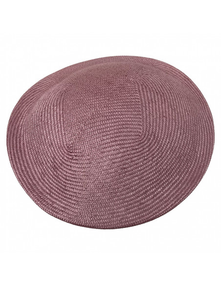 Chapeau Cérémonie Bibi Pillbox Sisal - Seeberger rose haut