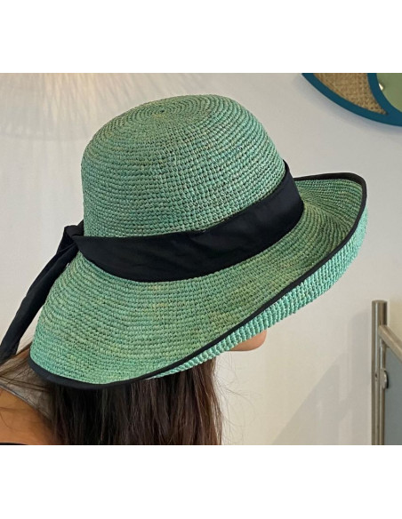 Capeline Raphia Crochet Foulard GB- Rabarany