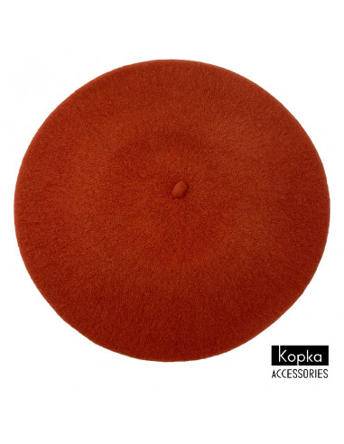 Béret classique Kopka Laine orange