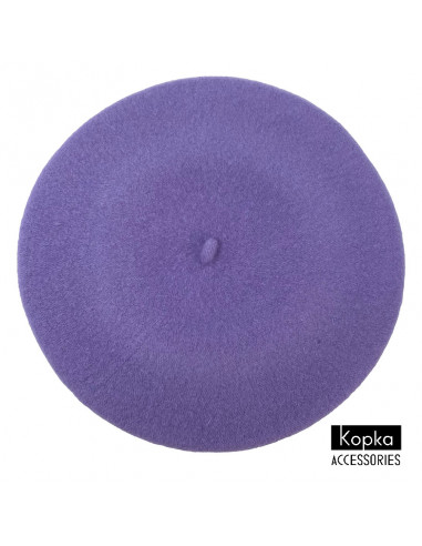 Béret classique Kopka Laine lilas