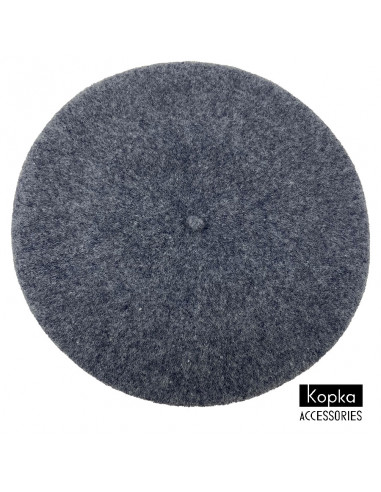 Béret classique Kopka Laine gris