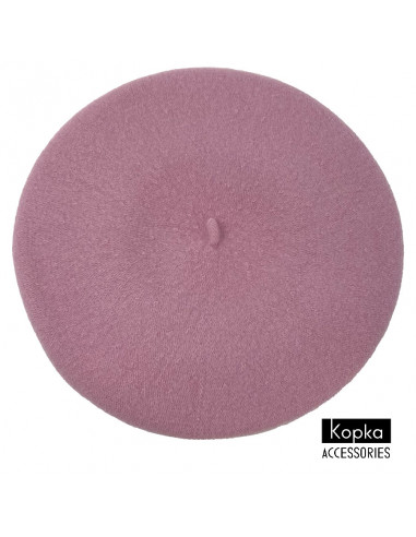 Béret classique Kopka Laine rose