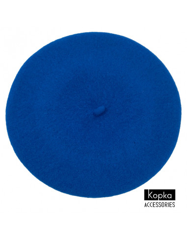 Béret classique Kopka Laine bleu