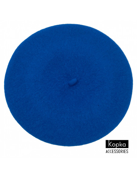 Béret classique Kopka Laine bleu