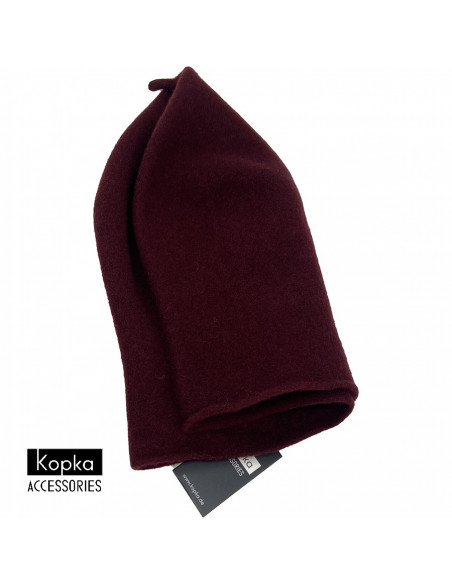 Béret enroulé par KOPKA  bordeaux Béret enroulé par KOPKA  bordeaux
