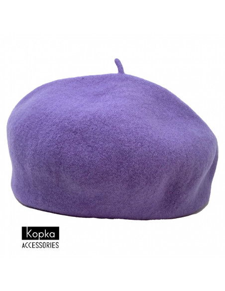 Béret enroulé par KOPKA lilas Béret enroulé par KOPKA lilas