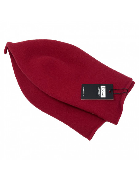Béret enroulé par KOPKA  rouge Béret enroulé par KOPKA  rouge
