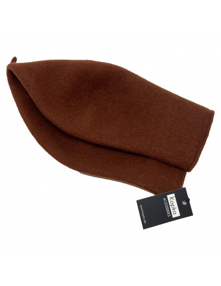 Béret enroulé par KOPKA  rouille Béret enroulé par KOPKA  rouille