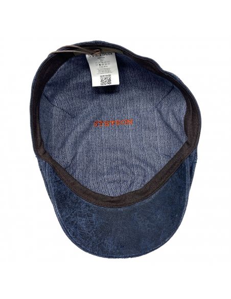 S614 CASQUETTE DUCK CAP PIKSKIN CUIR - STETSON