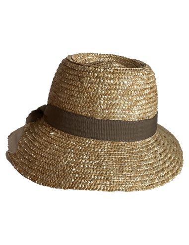 Chapeau Cloche Paille Cousue Fine Jane - Coustillères
