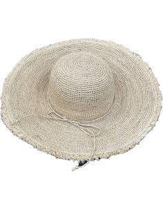 Capeline Crochet Raphia Frange - Via Lorenzo