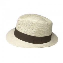 Chapeau Panama Trilby crochet Auréga. profile 2