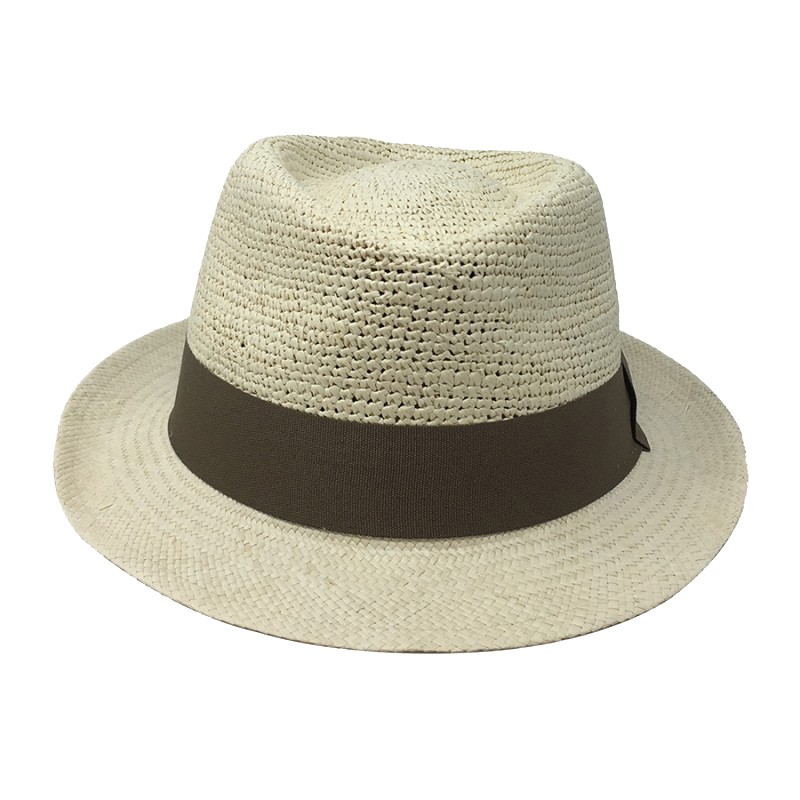 Chapeau Panama Trilby crochet Auréga. Face