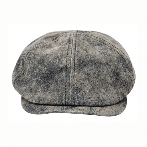 Casquette Panel pigskin cuir -Stetson- face