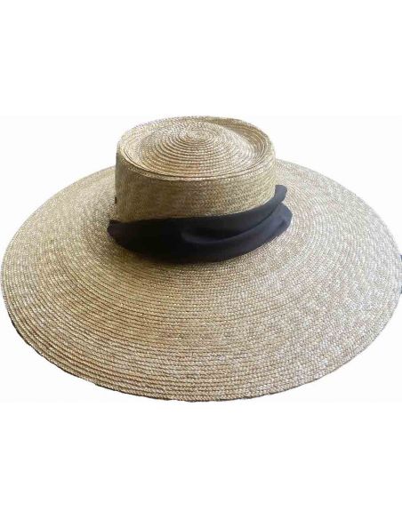 Chapeau Capeline Paille Cousue - Fléchet