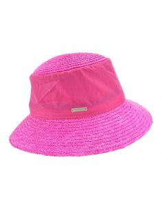 Chapeau Cloche Paille et coton - Seeberger