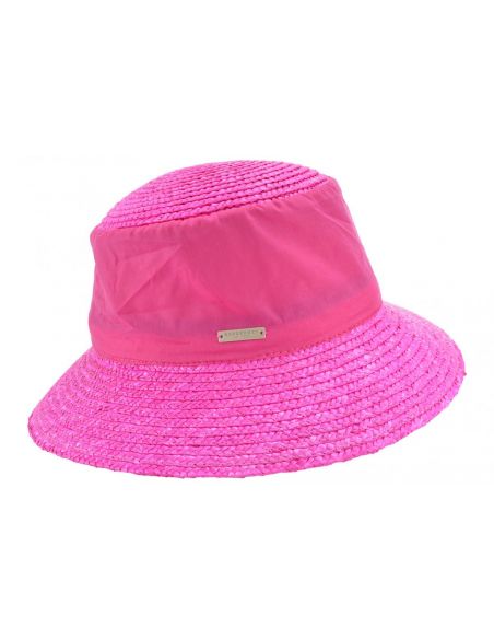 Chapeau Cloche Paille et coton - Seeberger