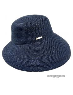 Chapeau en Paille Fine Naturel Femme - Seeberger
