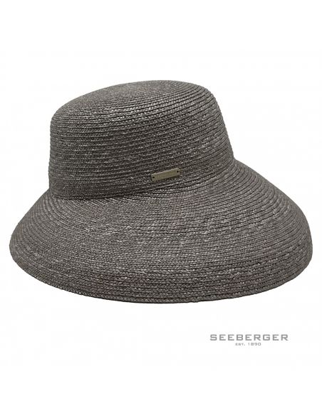 Chapeau en Paille Fine Naturel Femme - Seeberger