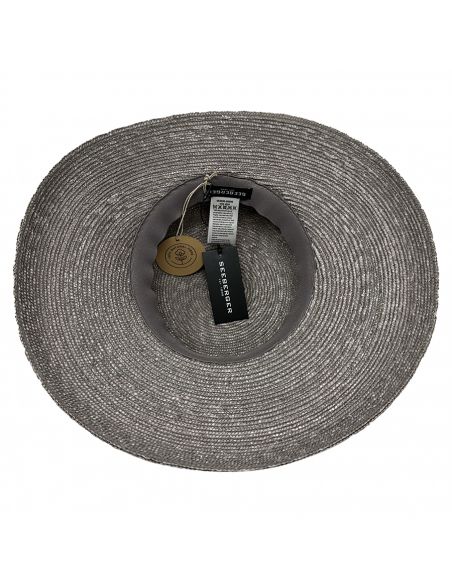 Chapeau en Paille Fine Naturel Femme - Seeberger