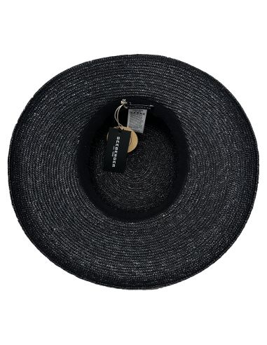Chapeau en Paille Fine Naturel Femme - Seeberger