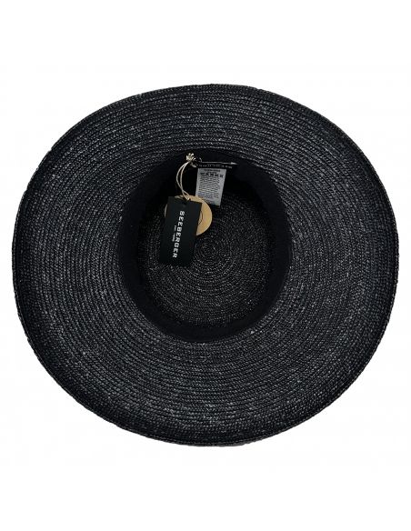 Chapeau en Paille Fine Naturel Femme - Seeberger
