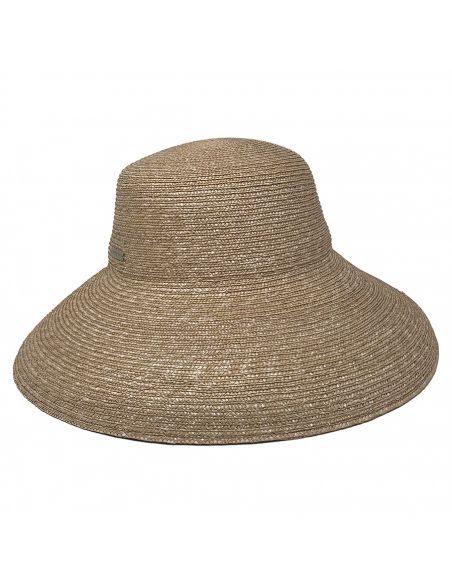 Chapeau en Paille Fine Naturel Femme - Seeberger