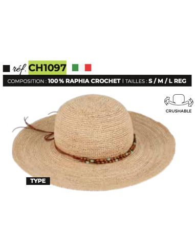 Capeline Raphia Crochet Bijoux- Via Lorenzo