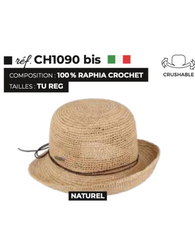 Cloche Raphia Crochet - Via Lorenzo