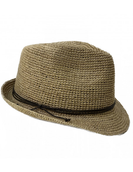 Chapeau Trilby Raphia Crochet Relax - Y400