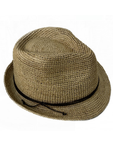 Chapeau Trilby Raphia Crochet Relax - Y400