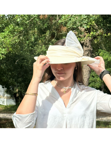 Fascinator Shanna Panama- Buntal