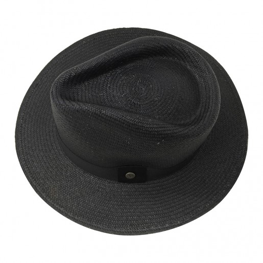 Chapeau Panama Traveller Melvin Noir haut