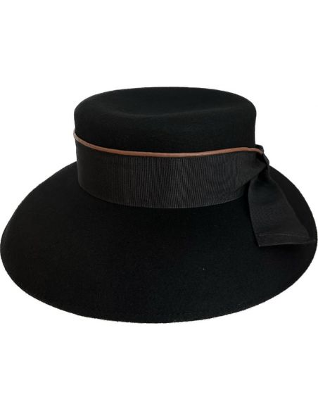 2H284 Cordobes Femme Hiver Feutre Noir - M by Fléchet