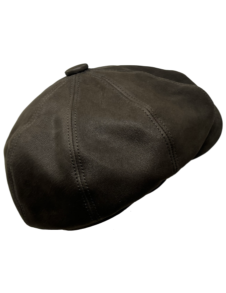 Casquette cuir Agneau Siena - Aurega