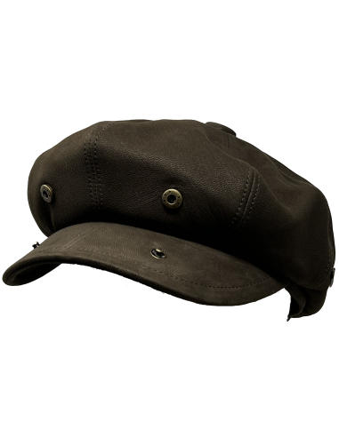 Casquette cuir Agneau Siena - Aurega