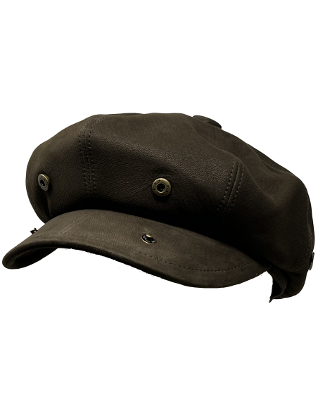 Casquette cuir Agneau Siena - Aurega