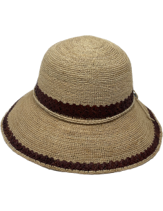 Cloche Raphia Crochet Naturel - Aurega