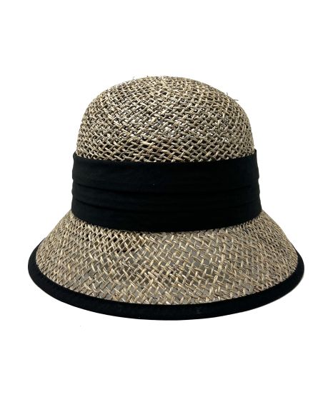 Chapeau Cloche Paille Seagrass Ajouré - Seeberger