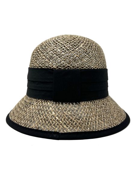 Chapeau Cloche Paille Seagrass Ajouré - Seeberger