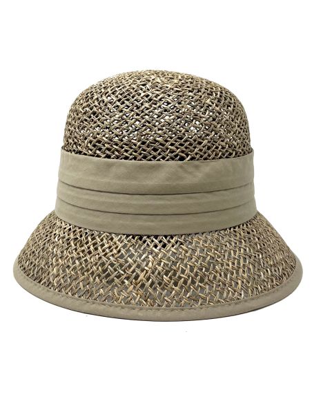 Chapeau Cloche Paille Seagrass Ajouré - Seeberger