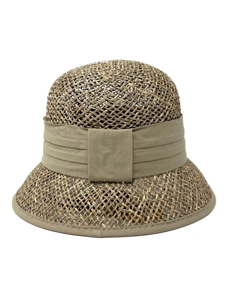 Chapeau Cloche Paille Seagrass Ajouré - Seeberger