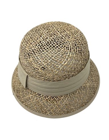 Chapeau Cloche Paille Seagrass Ajouré - Seeberger