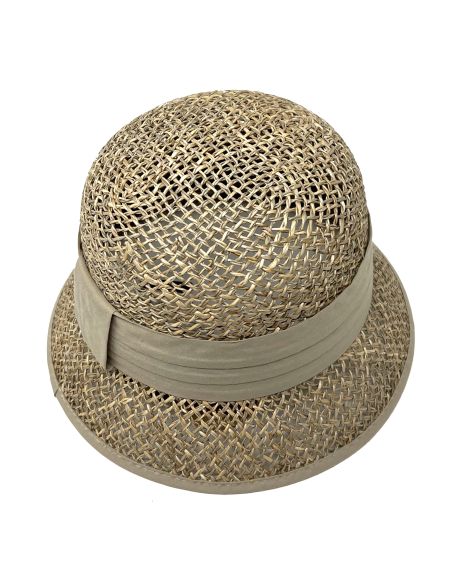 Chapeau Cloche Paille Seagrass Ajouré - Seeberger
