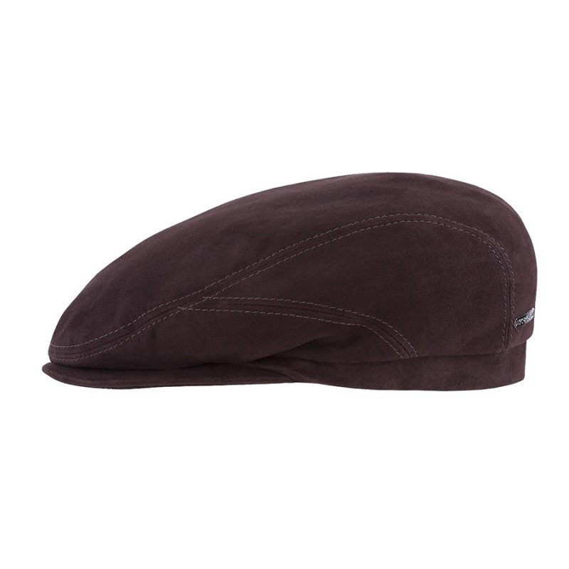 casquette cuir stetson marron