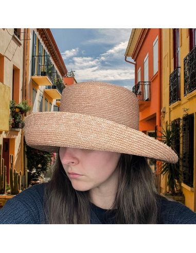 Chapeau en Paille Fine Naturel Femme - Seeberger