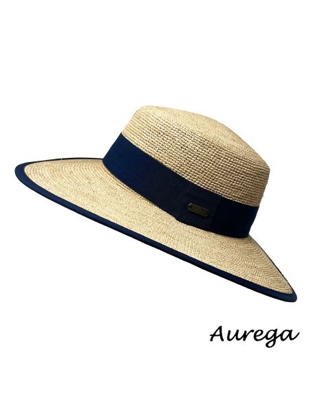 Chapeau bruna Raphia Crochet Fino- Aurega