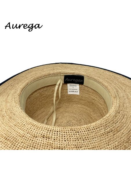 Chapeau bruna Raphia Crochet Fino- Aurega